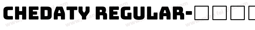 Chedaty Regular字体转换
